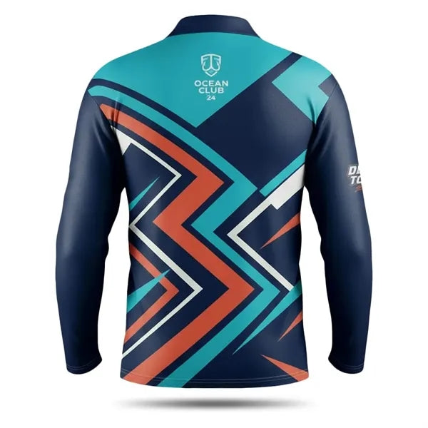 Unisex Mesh Long Sleeve Fishing Polo Shirt