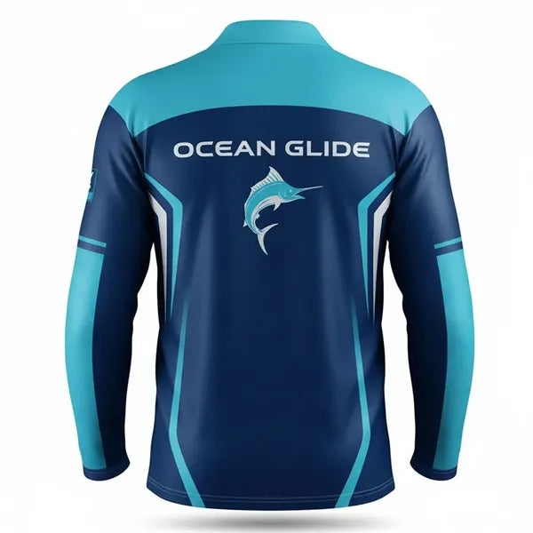 Unisex Long Sleeve Fishing Polo Shirt-165G UPF50+ Mesh