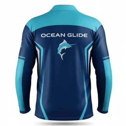 Unisex Long Sleeve Fishing Polo Shirt-165G UPF50+ Mesh