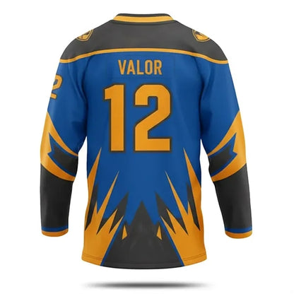 Men's Lace Collar Full Color Ice Hockey Jersey