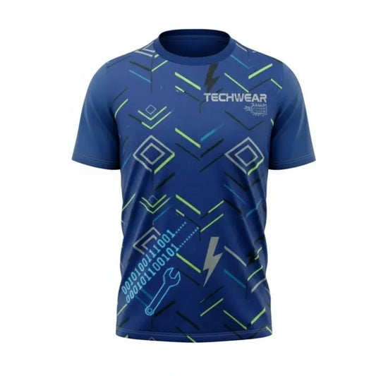 Full Color Short Sleeve Performance T Shirt Rpet Interlock
