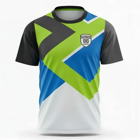 Full Color Spun Polyester Short Sleeve T-Shirt (Unisex)