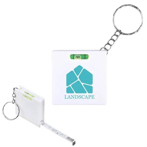 Squared Away Key Ring Tape Measure And Level