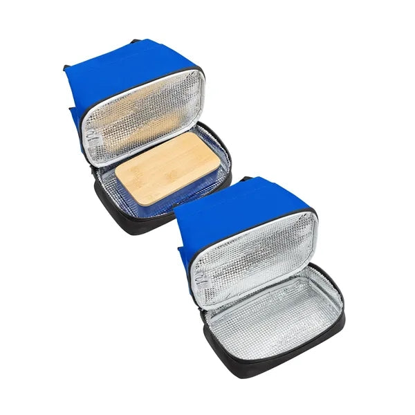 Eco Friendly Two Compartment Lunch Cooler Tote Bag