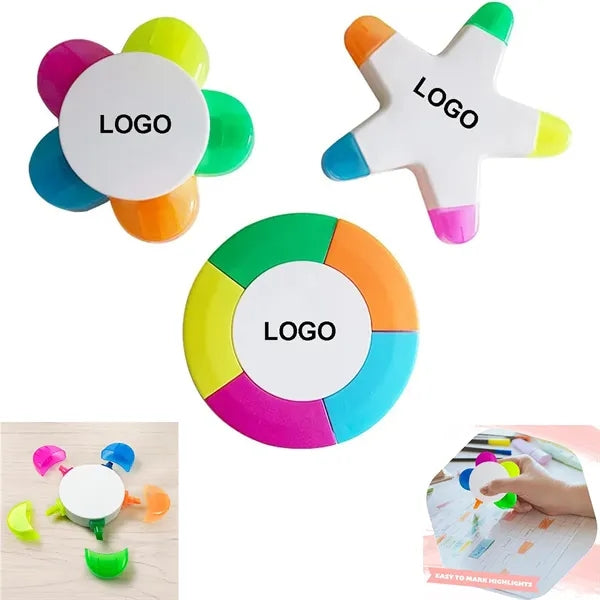 Multi-color Highlighters Petal Flower