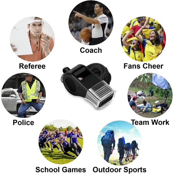 Sports Whistle With Lanyard