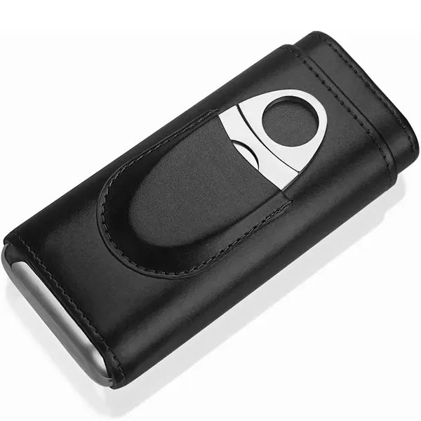 Leather Cigar Case with Cutter
