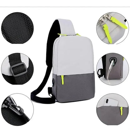 Two Tone Crossbody Sling Backpack