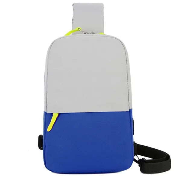 Two Tone Crossbody Sling Backpack