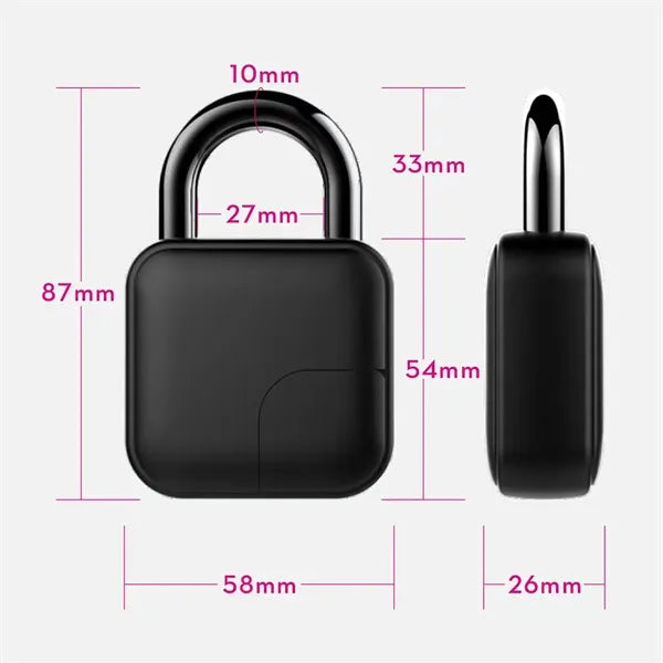 Combination Lock Smart Bluetooth Fingerprint Padlock with