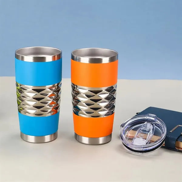 20oz Diamond Shaped Insulated Mug with Lid