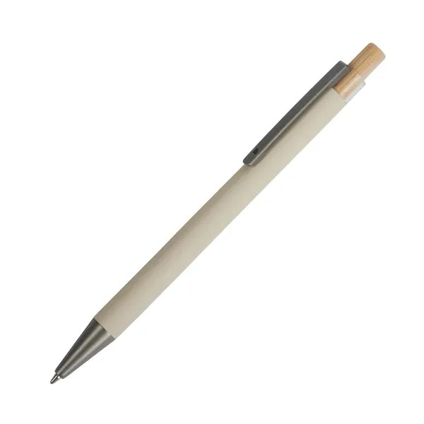 Arundi Recycled Aluminum Pen With Bamboo Plunger