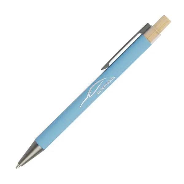 Arundi Recycled Aluminum Pen With Bamboo Plunger