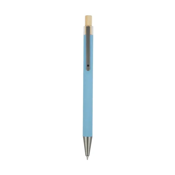 Arundi Recycled Aluminum Pen With Bamboo Plunger