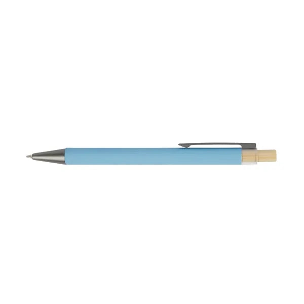 Arundi Recycled Aluminum Pen With Bamboo Plunger