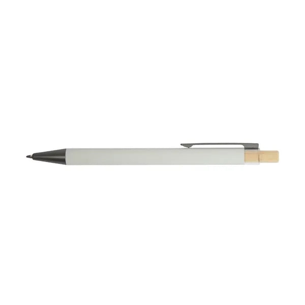 Arundi Recycled Aluminum Pen With Bamboo Plunger