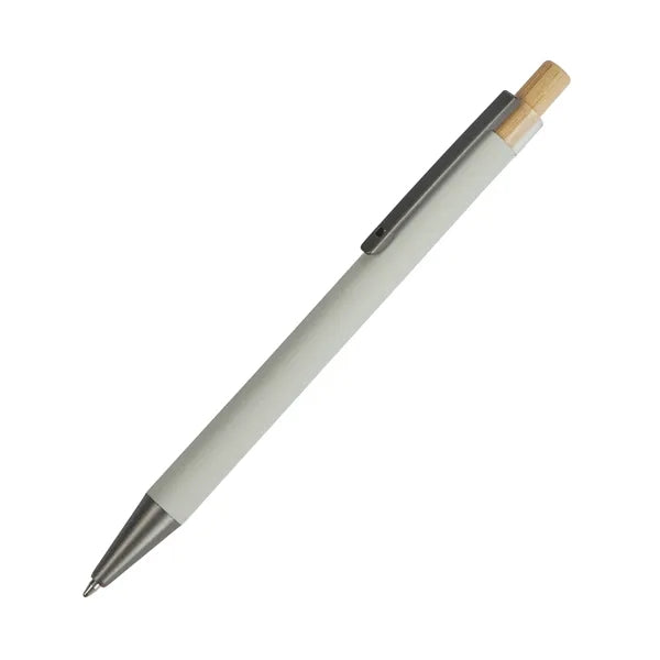 Arundi Recycled Aluminum Pen With Bamboo Plunger