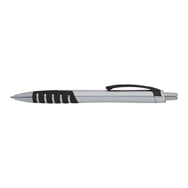 Apex Silver Plunge-Action Ballpoint Pen