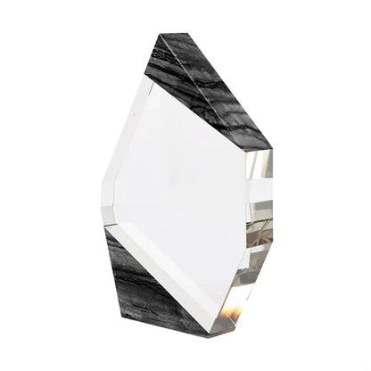 Aquila Crystal Polygon with Marble Trim