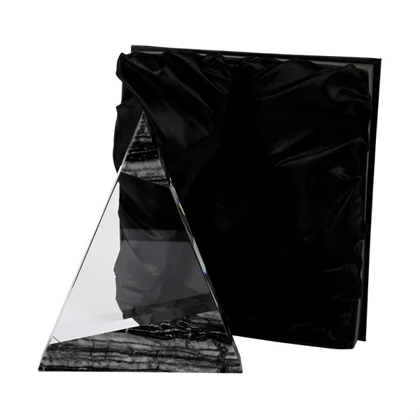 Vega Triangle Crystal with Marble Trim