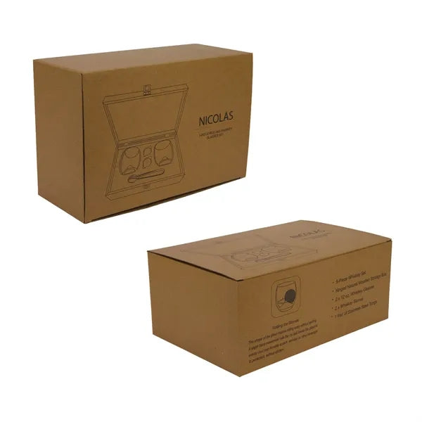 Nicolas 5-Piece Rolling Whiskey Glasses Set