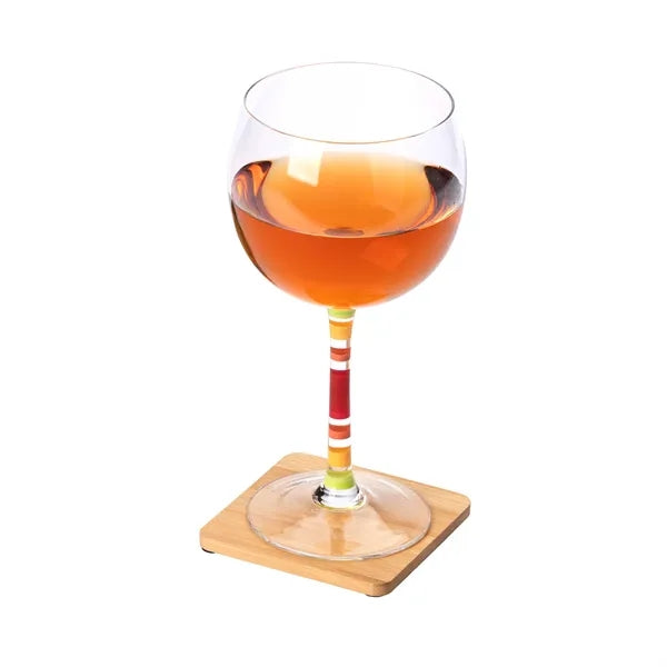 Brandon IV 4-Piece Bamboo Coaster Set