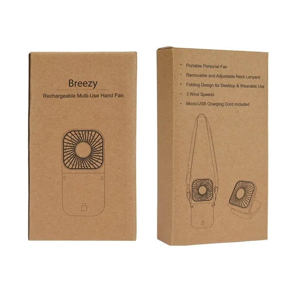 Breezy Rechargeable Multi-Use Hand Fan