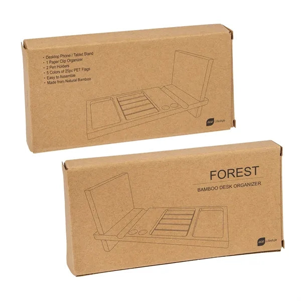 Forest Bamboo Desk Organizer