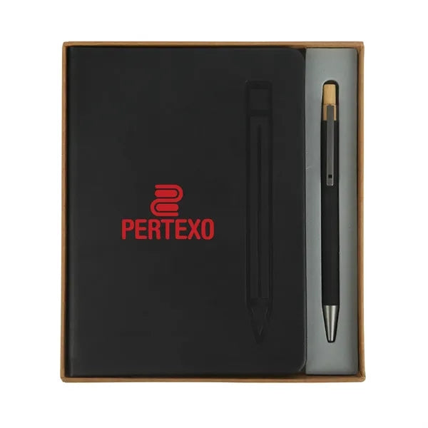Manhattan II Gift Set w/ Magnetic Journal & Recycled Pen