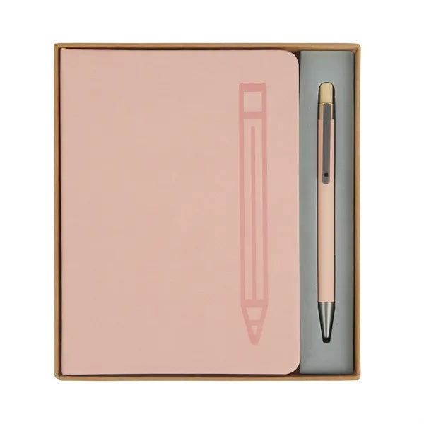 Manhattan II Gift Set w/ Magnetic Journal & Recycled Pen