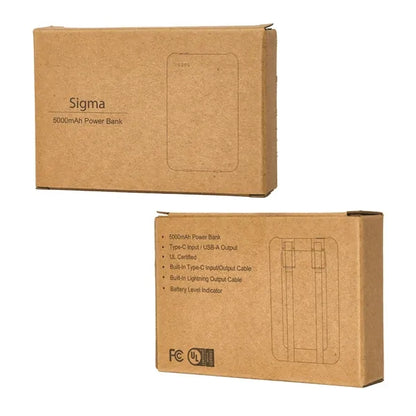 Sigma 5000mAh UL Listed Power Bank