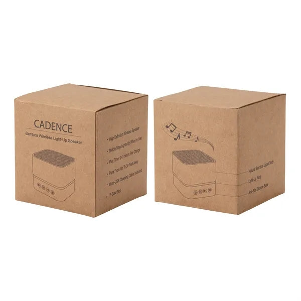 Cadence Bamboo Wireless Light-Up Speaker