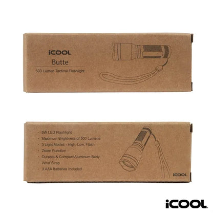iCOOL Butte 500-Lumen Aluminum Tactical Flashlight