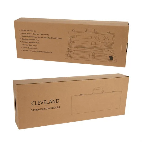 Cleveland 5-Piece Bamboo BBQ Set
