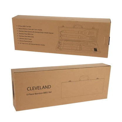 Cleveland 5-Piece Bamboo BBQ Set