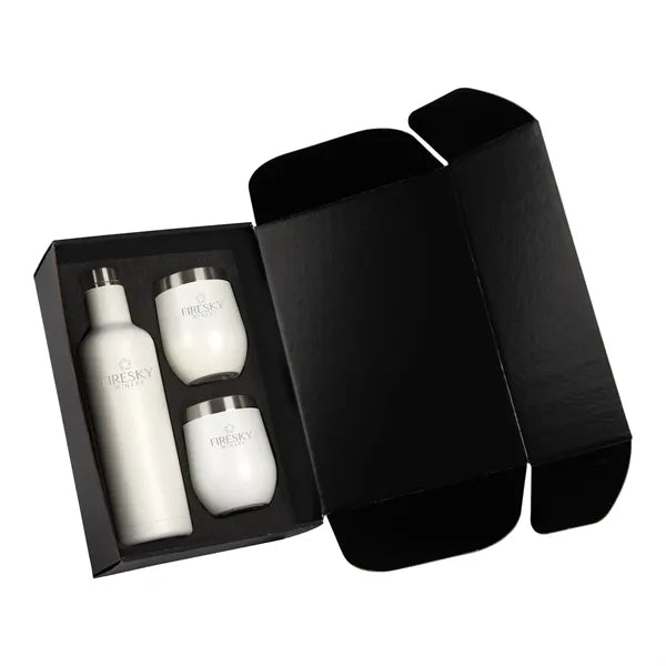 Bliss Wine Bottle & 2 Tumbler Gift Set