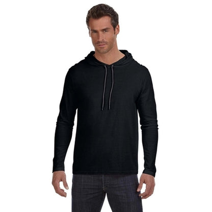 Anvil Ringspun Long-Sleeve Hooded T-Shirt