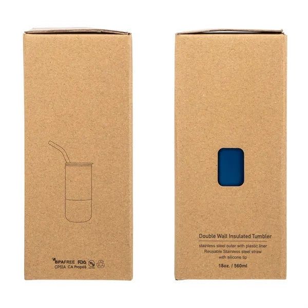 Emmett 18 oz. Double Wall Steel/PP Liner Tumbler