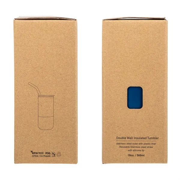 Emmett 18 oz. Double Wall Steel/PP Liner Tumbler