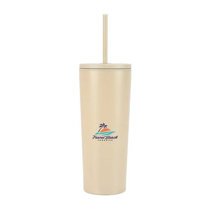 Bayard 24 oz. Double Wall Steel/PP Liner Straw Tumbler