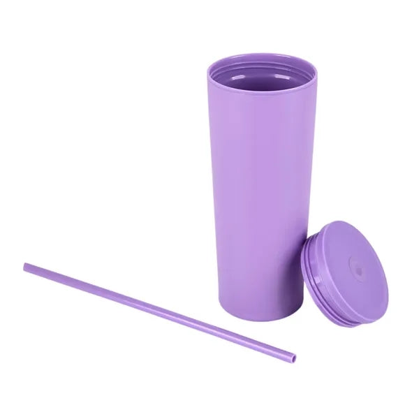 Bayard 24 oz. Double Wall Steel/PP Liner Straw Tumbler