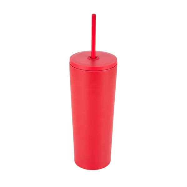 Bayard 24 oz. Double Wall Steel/PP Liner Straw Tumbler