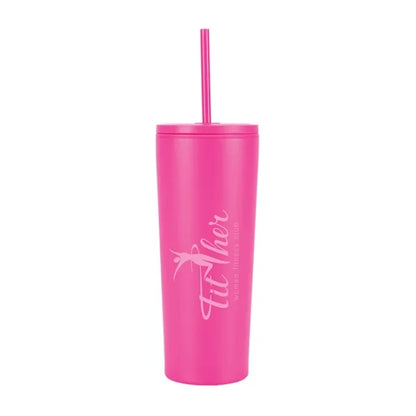 Bayard 24 oz. Double Wall Steel/PP Liner Straw Tumbler