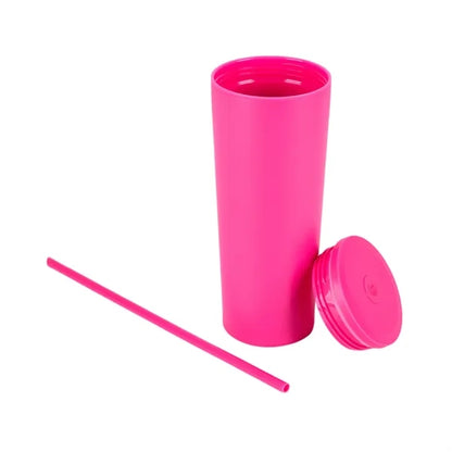 Bayard 24 oz. Double Wall Steel/PP Liner Straw Tumbler