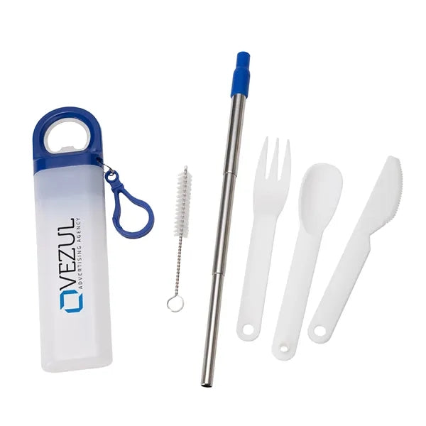 Griffith 3-in-1 Metal Straw, Cutlery Set & Bottle Opener