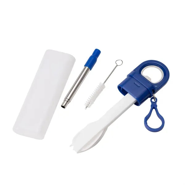 Griffith 3-in-1 Metal Straw, Cutlery Set & Bottle Opener