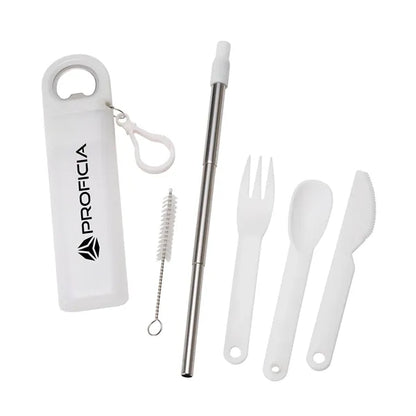 Griffith 3-in-1 Metal Straw, Cutlery Set & Bottle Opener