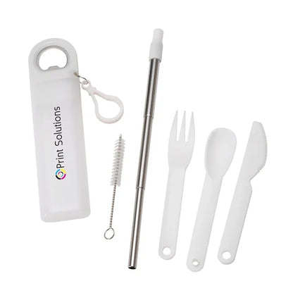 Griffith 3-in-1 Metal Straw, Cutlery Set & Bottle Opener