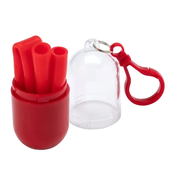 Bellini Silicone Straw in Capsule Case