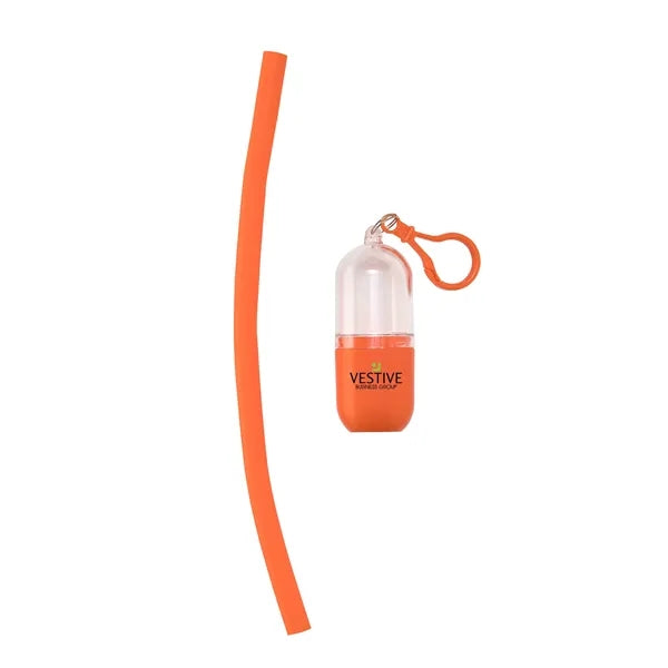 Bellini Silicone Straw in Capsule Case